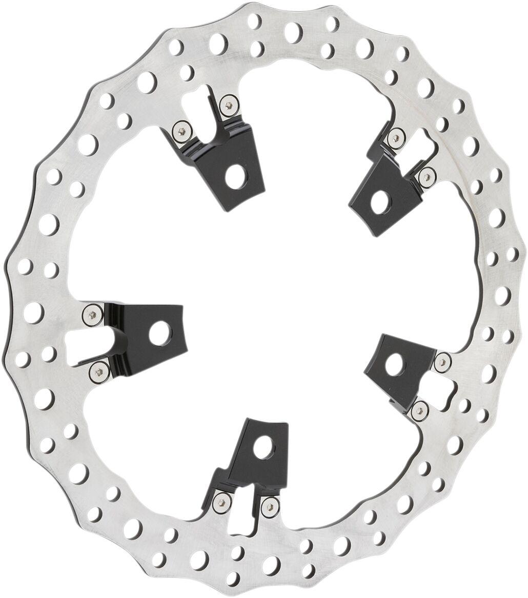 02-951 - Arlen Ness Jagged Floating Brake Disc For Harley Davidson FLHFB 1868 2023 - Front Left