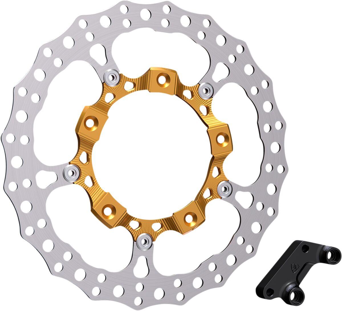 300-002 - Arlen Ness Big Brake 14" Full Floating Brake Disc Kit For Harley Davidson FLH 1868 2021 - Front Left