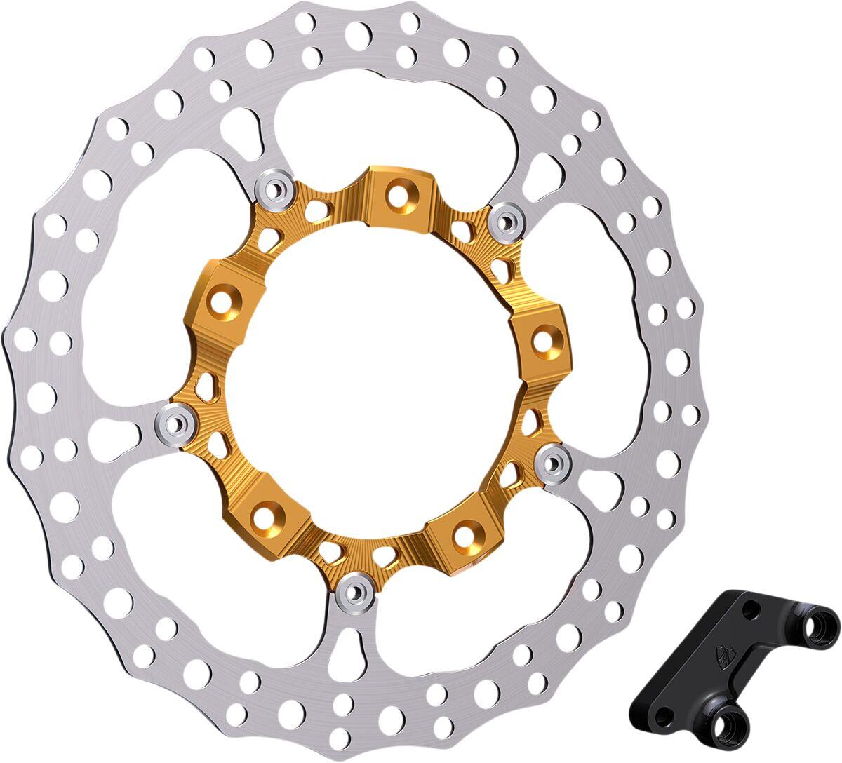 300-006 - Arlen Ness Big Brake 14" Full Floating Brake Disc Kit For Harley Davidson FLH 1868 2021 - Front Right