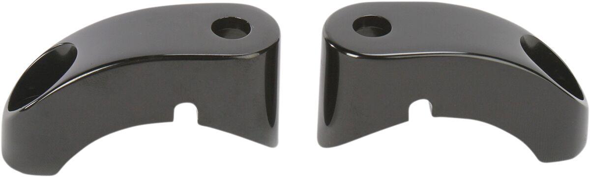 12-738 - Arlen Ness Custom Turn Signal Mounts For Harley Davidson FXD 1340 1995-1998 Fork Black
