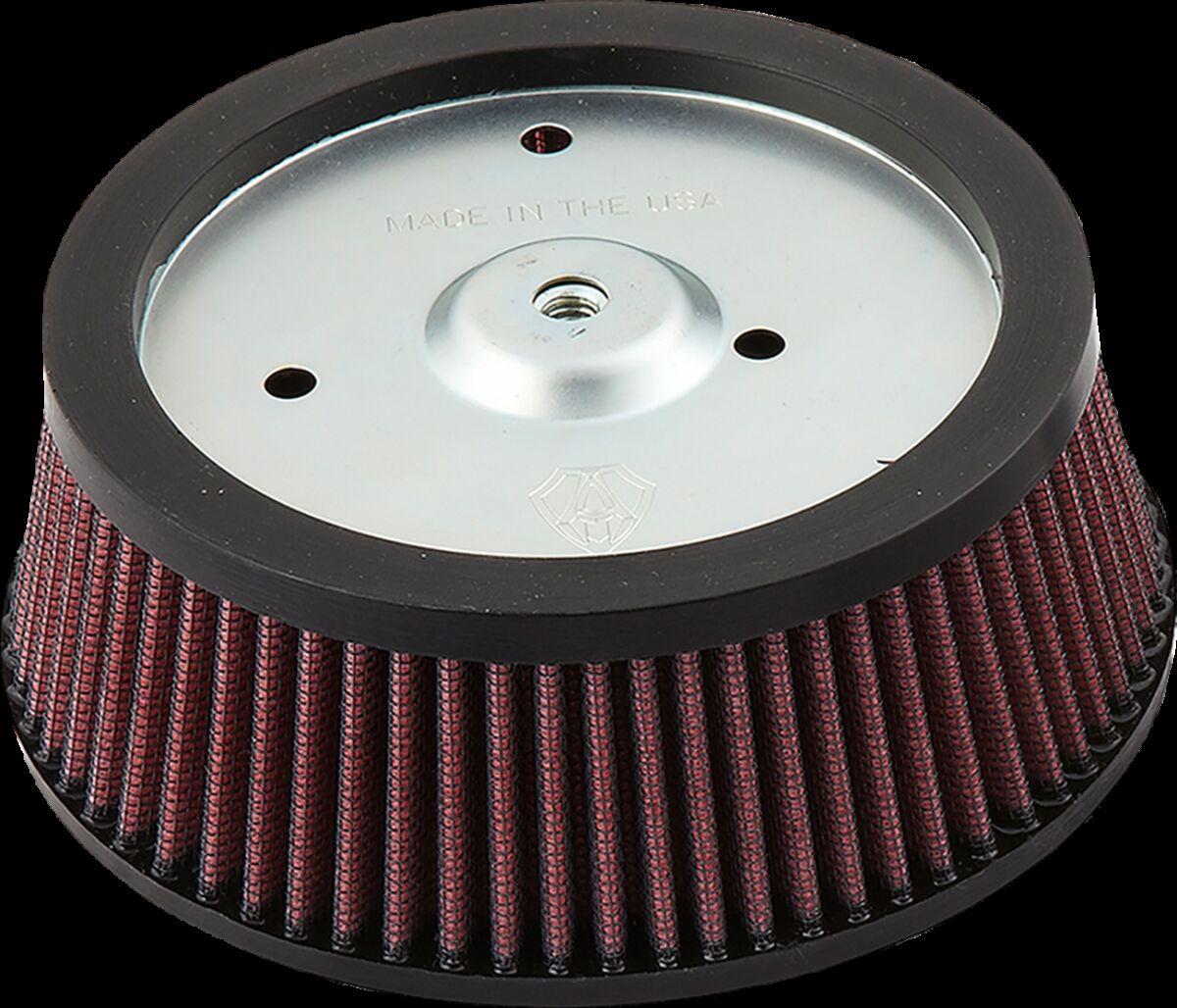 18-098 - Arlen Ness Replacement Air Filter for Big Sucker Stage 1 Air Cleaners For Harley Davidson FLHR 1450 1999-2003 - Black/Red/Silver
