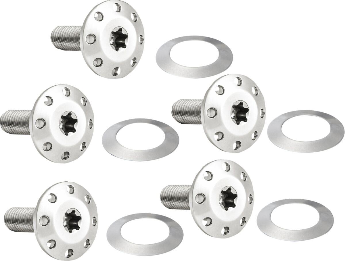 300-906 - Arlen Ness Holeshot Floating Brake Disc Bolt Kit For Indian 101Scout 1250 2024 Front - Silver