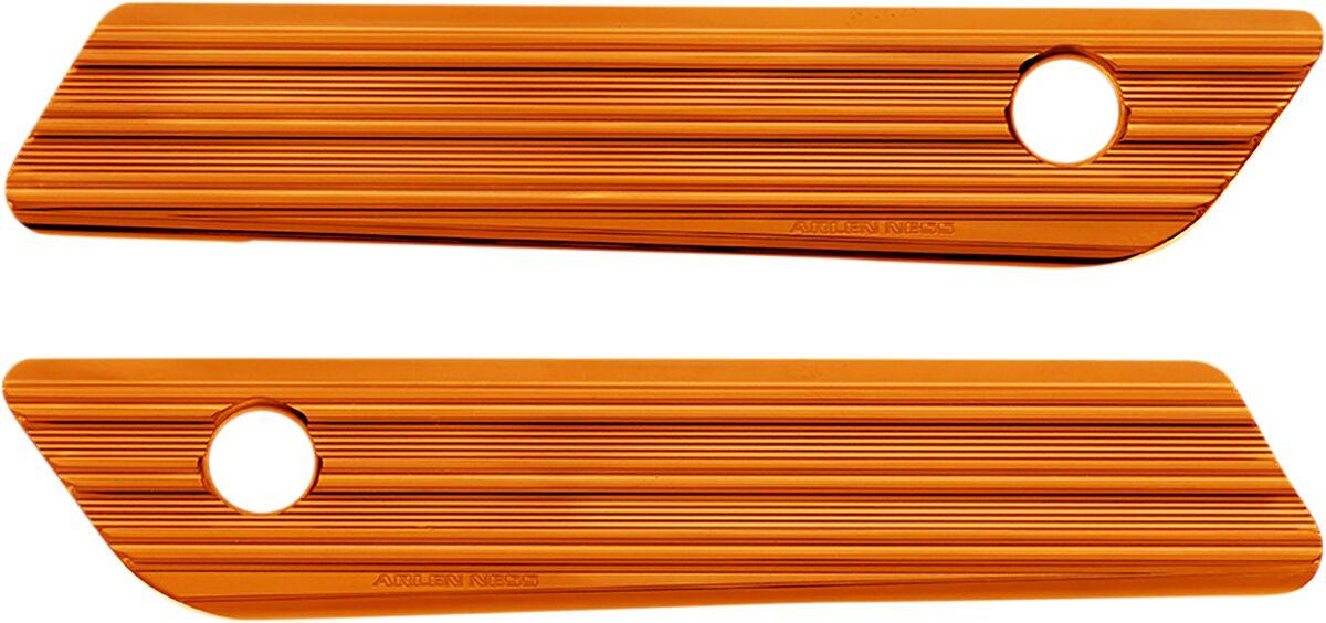 03-610 - Arlen Ness Saddlebag Latch Covers For Harley Davidson FLH 1868 2021 - Orange