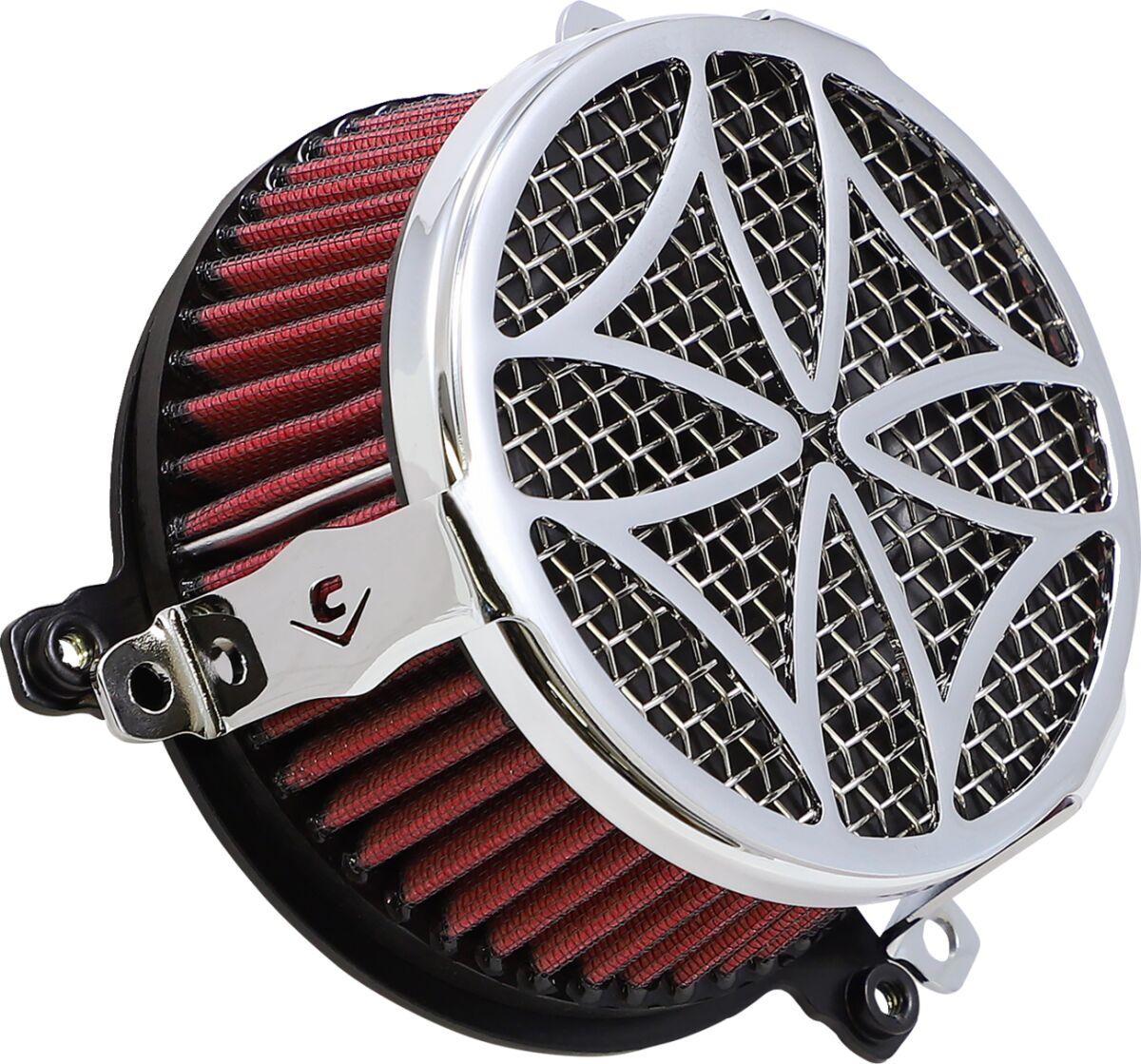 606-0102-02-SB - 606-0102-02-SB - Cobra Air Cleaner Kit - Harley Davidson FXSTSSE2 1800 2008 - Chrome