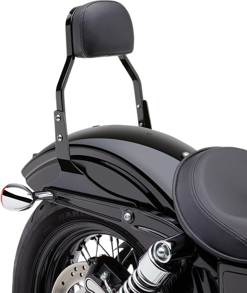 602-1101B - Cobra Square Sissy Bar For Harley Davidson FLSTF 1584 2007-2011 - Black