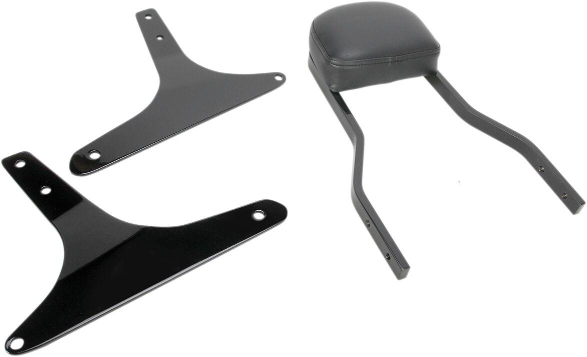602-1201B - Cobra Square Sissy Bar For Harley Davidson FLSTF 1584 2007-2011 - Black