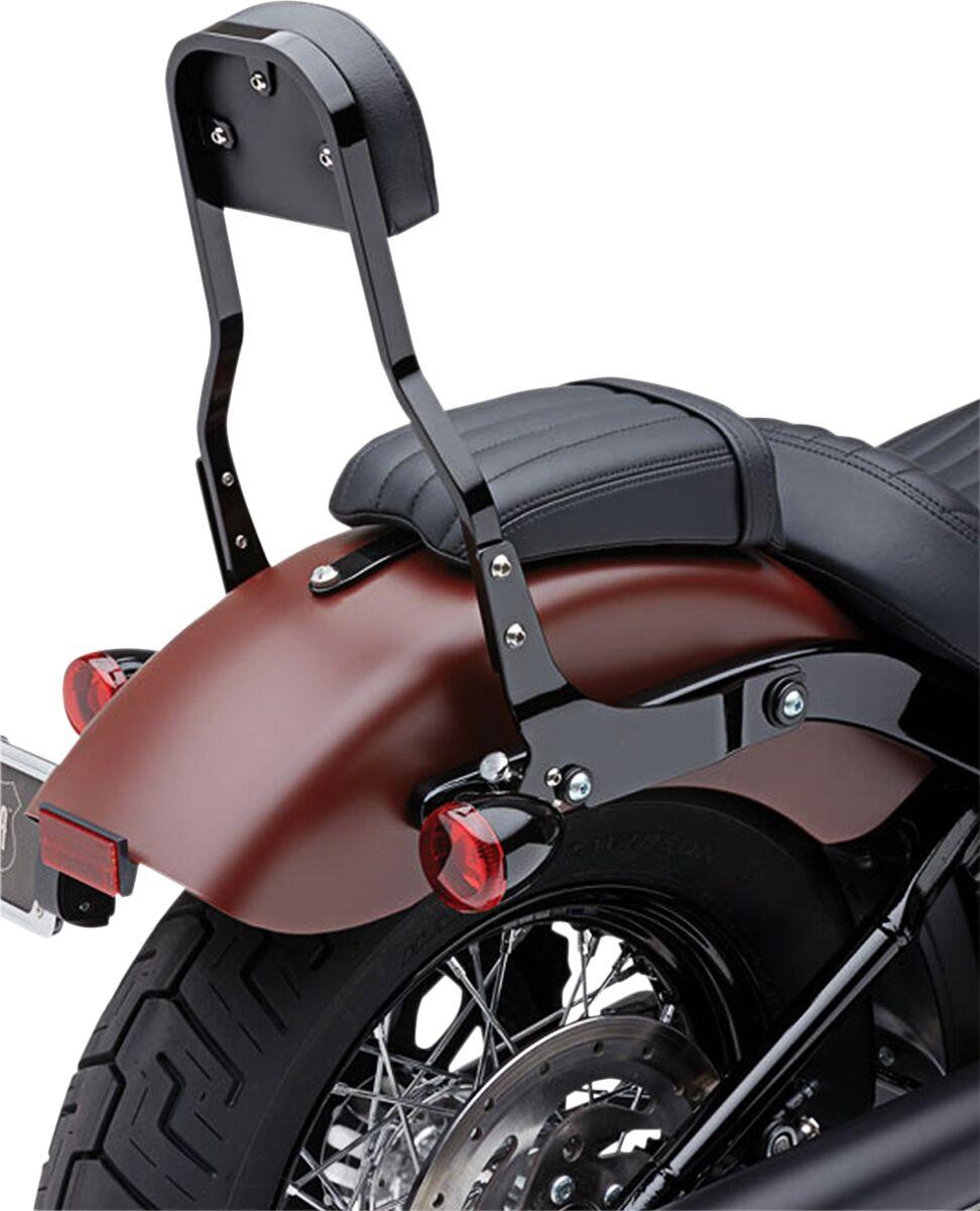 602-2049B - Cobra Detachable Backrest Kit For Harley Davidson FXLR 1750 2018-2020 - Black 356mm