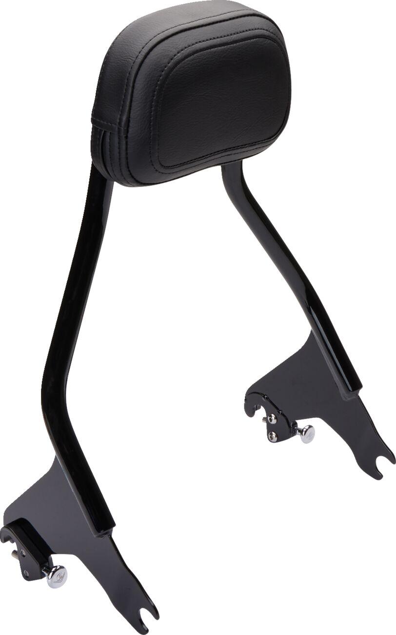 602-2212B - Cobra Short Detachable Backrest For Harley Davidson FLHR 1340 1997-1998 - Black