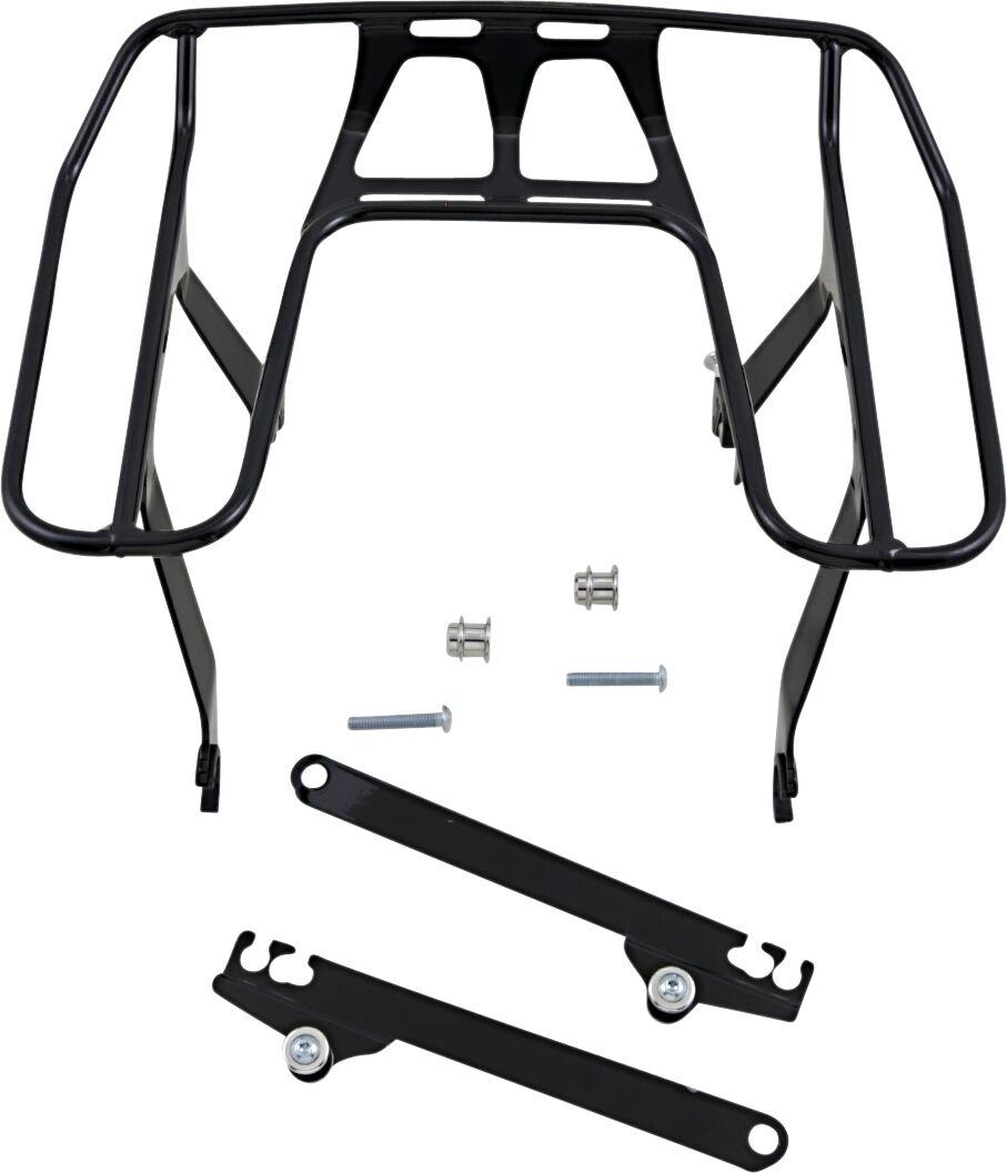 602-2630B - Cobra Big Ass Detachable Wrap Around Rack For Harley Davidson FLD 1690 2012-2013 - Black
