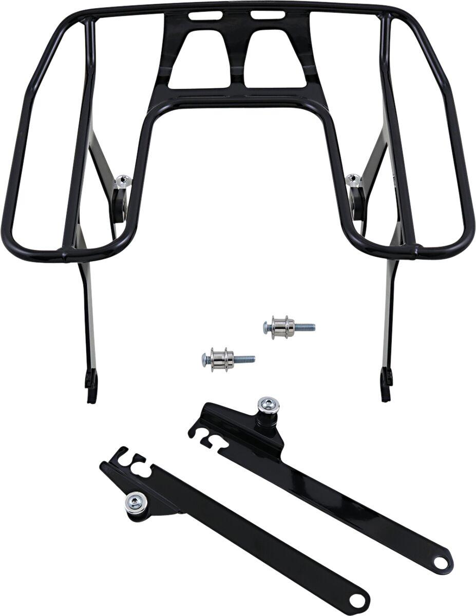 602-2631B - 602-2631B - Cobra Big Ass Detachable Wrap Around Rack - Harley Davidson FXDL 1690 2014-2017 - Black