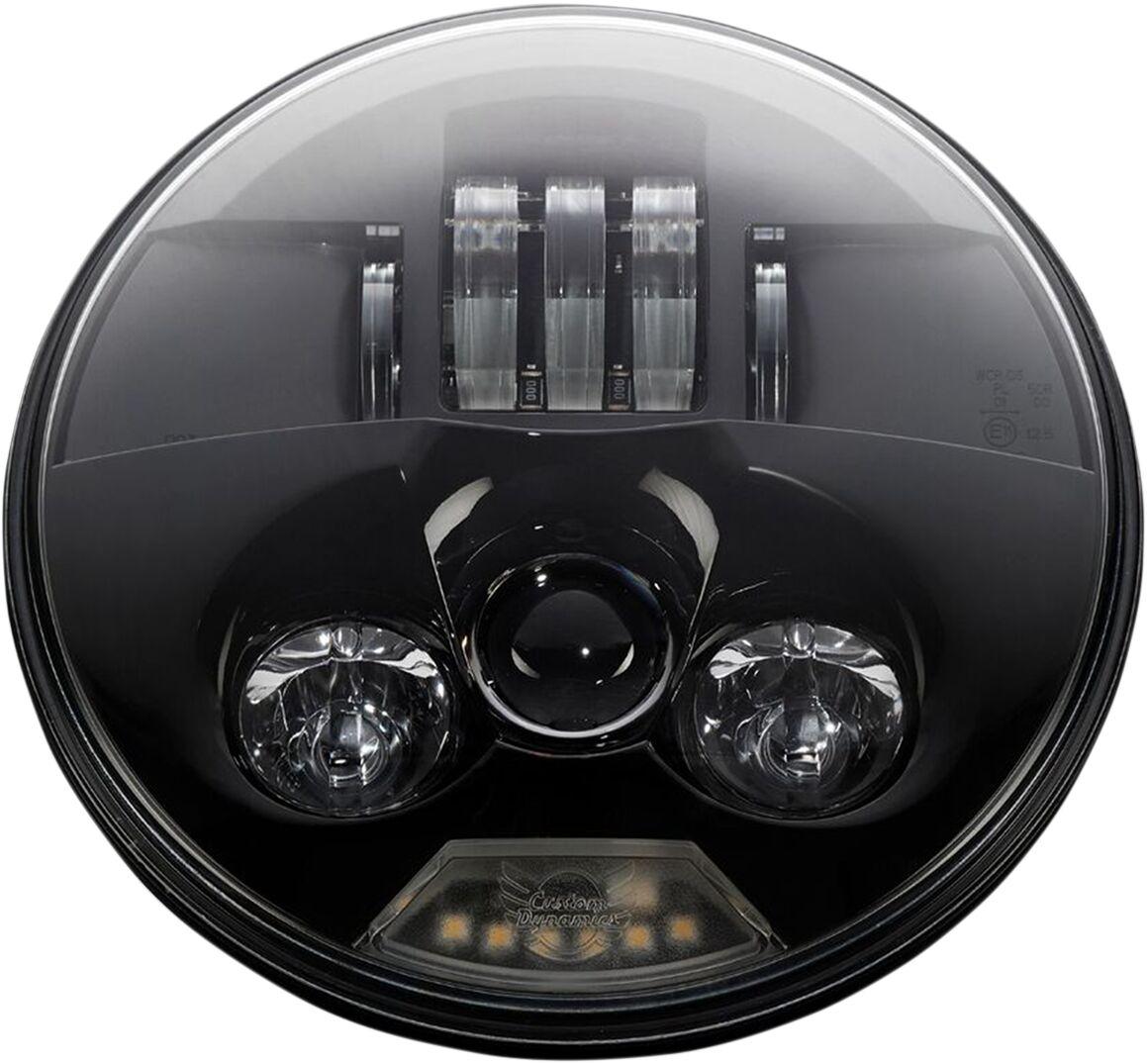 PB-7-B - Custom Dynamics 7" ProBeam LED Headlamp For Harley Davidson FLD 1690 2012-2013 Black