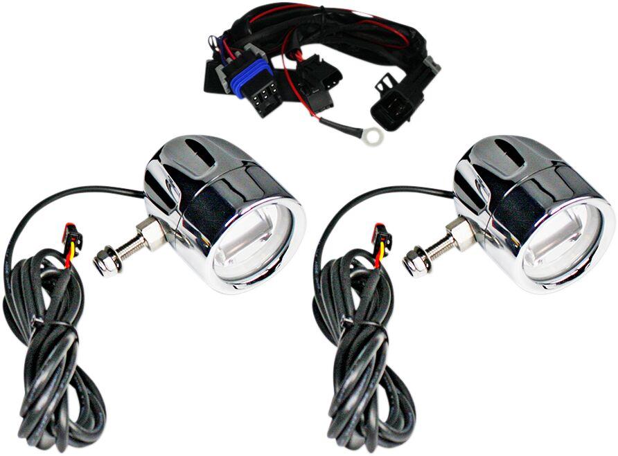 PB-FOG-IND-C - Custom Dynamics ProBeam LED Halo Fog Lamps For Indian Challenger 108 2020 Chrome Chrome Clear