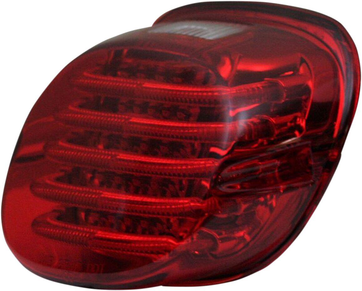 PB-TL-LPW-R - Custom Dynamics ProBeam Low-Profile LED Taillight Kit With Top Tag Light For Harley Davidson FLD 1690 2012-2013 Red