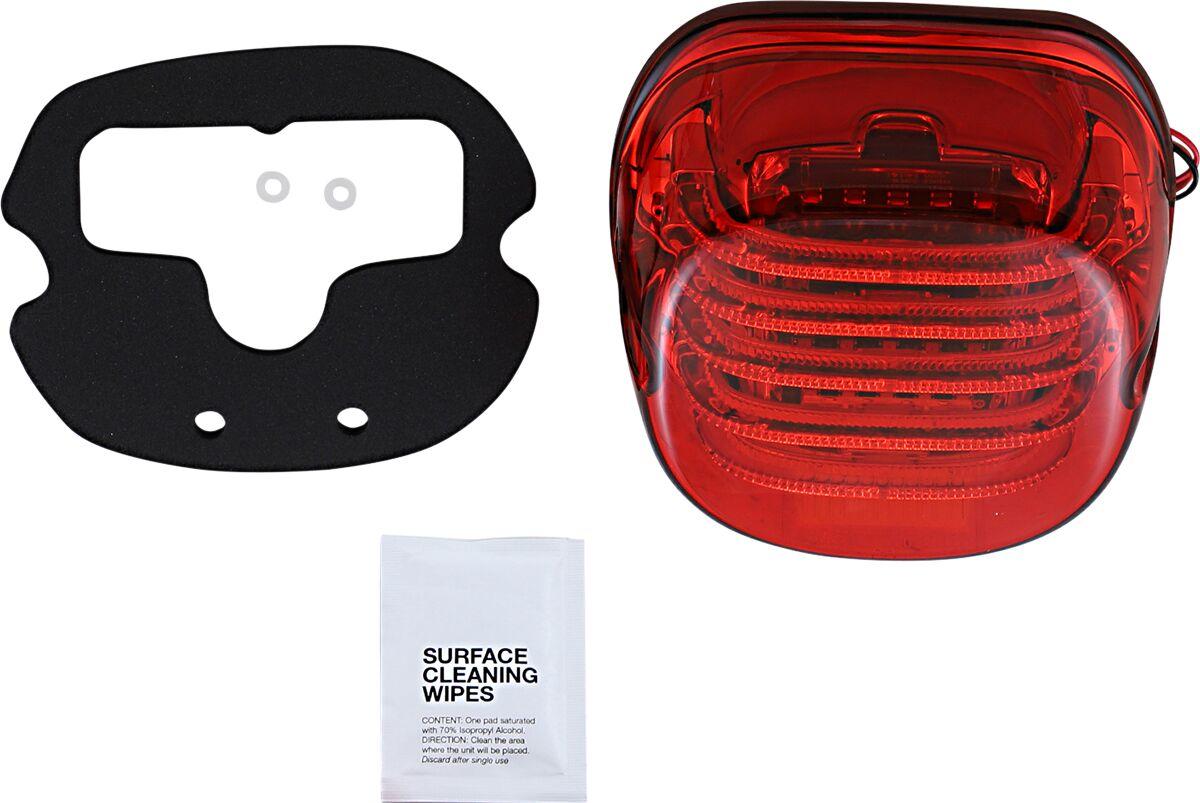 PB-TL-LPBW-R - Custom Dynamics ProBeam Low Profile LED Taillight with Bottom Window For Harley Davidson FLD 1690 2012-2013 Rear Red