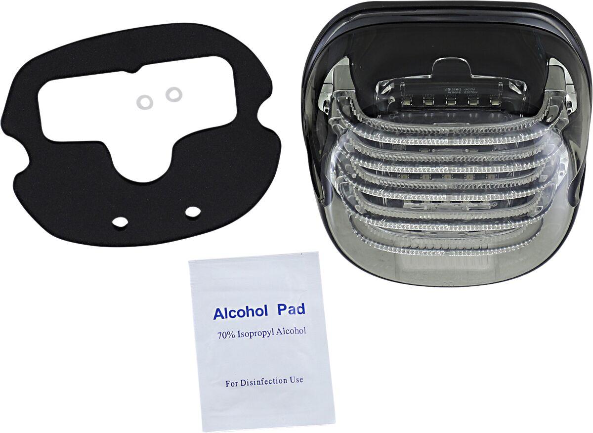 PB-TL-LPBW-S - Custom Dynamics ProBeam Low Profile LED Taillight with Bottom Window For Harley Davidson FLD 1690 2012-2013 Rear Smoke