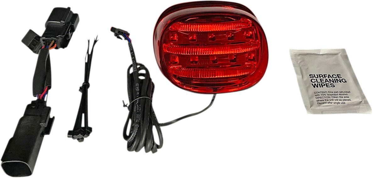 PB-ELIMTL-BCM-R - Custom Dynamics ProBeam Add on Mini Taillight For Harley Davidson FLHRXS 1750 2017-2018 Rear Red