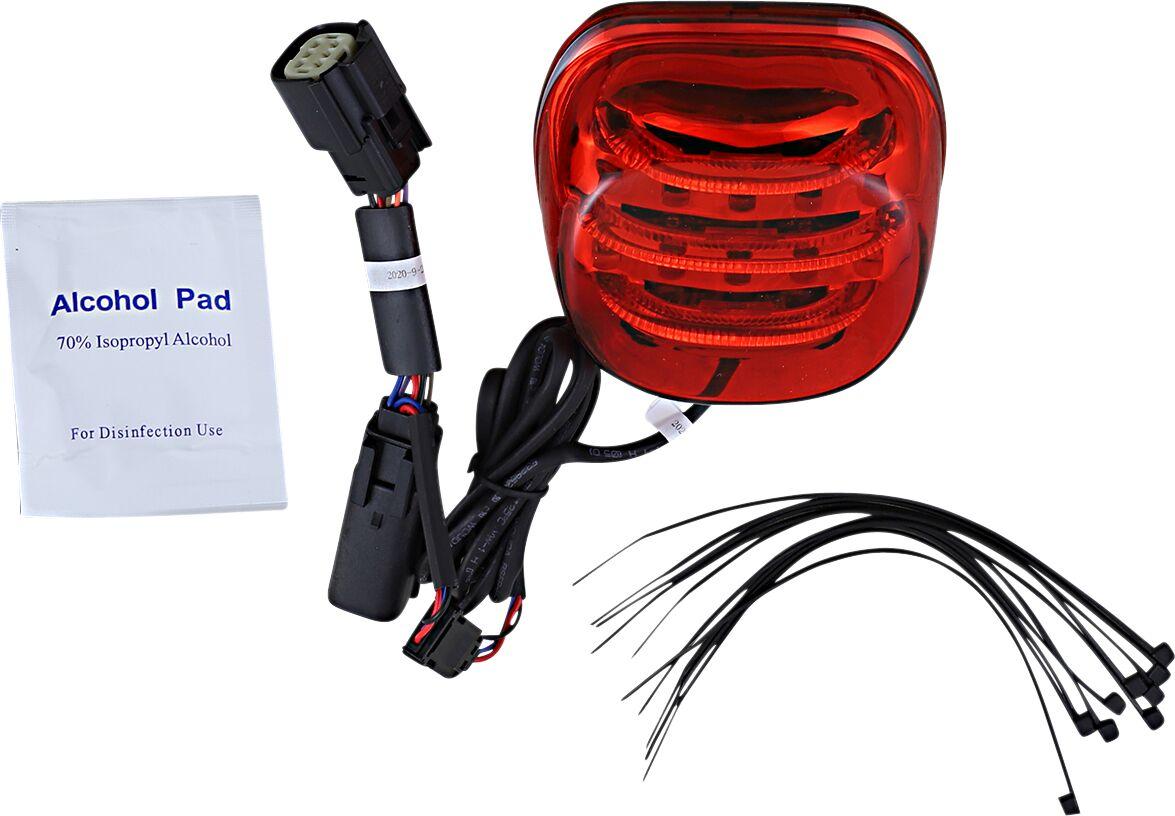 PB-ELIMTL-SS6-R - Custom Dynamics ProBeam Add on Mini Taillight For Harley Davidson FLHX 1584 2010-2011 Rear Red