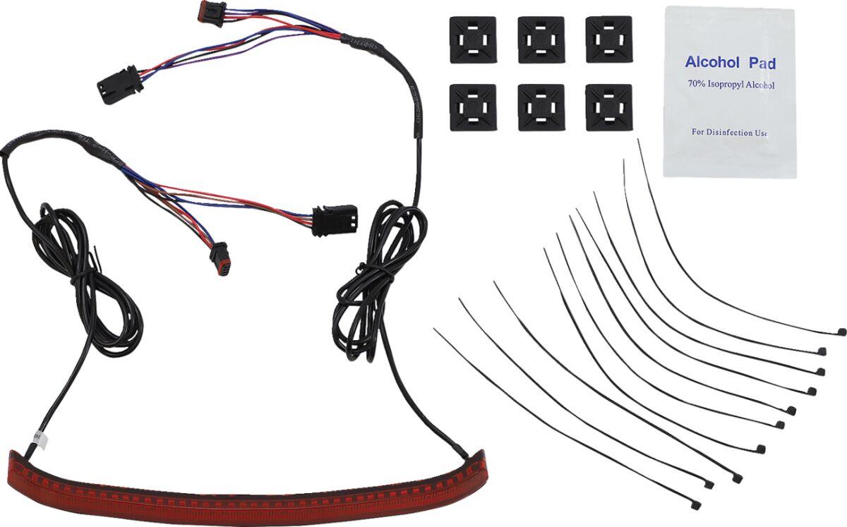 CD-FATBOY-R - Custom Dynamics Integrated Taillight with Turn Signals For Harley Davidson FLFB 1750 2018-2020 Red