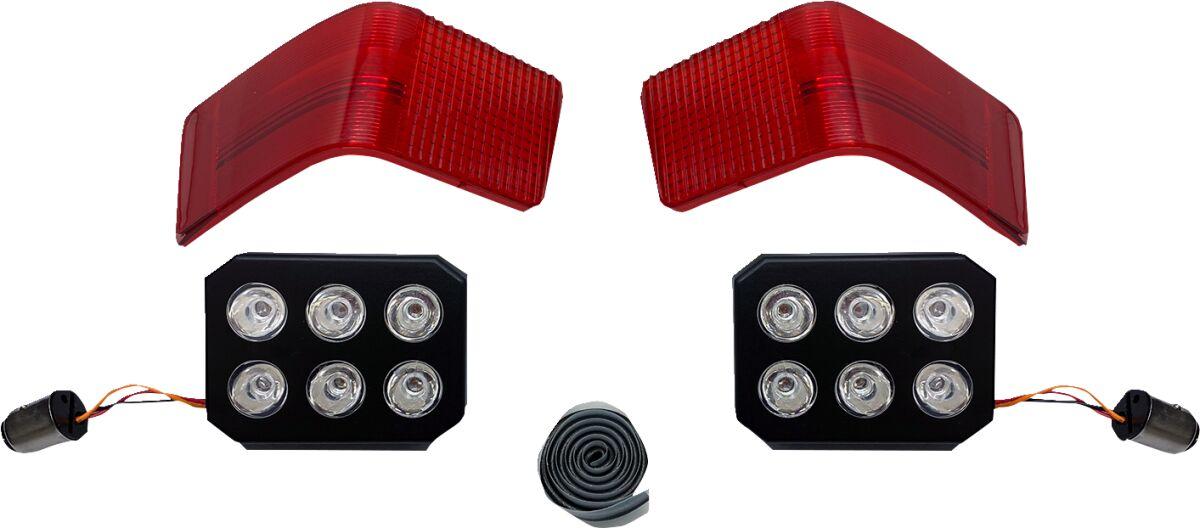 CD-TP-13-R - Custom Dynamics LED Tour Pack Run/Brake Lights with Lenses For Harley Davidson FLHTC1340 1989-1998 Red