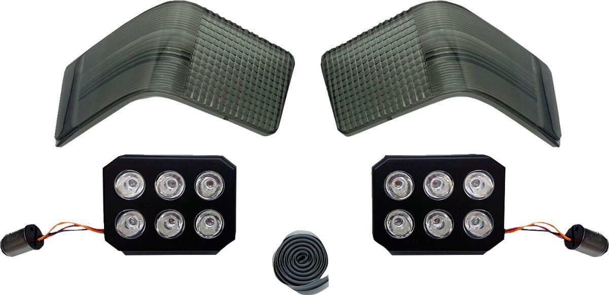 CD-TP-13-S - Custom Dynamics LED Tour Pack Run/Brake Lights with Lenses For Harley Davidson FLHTCUI 1340 EFI 1996-1998 Smoke