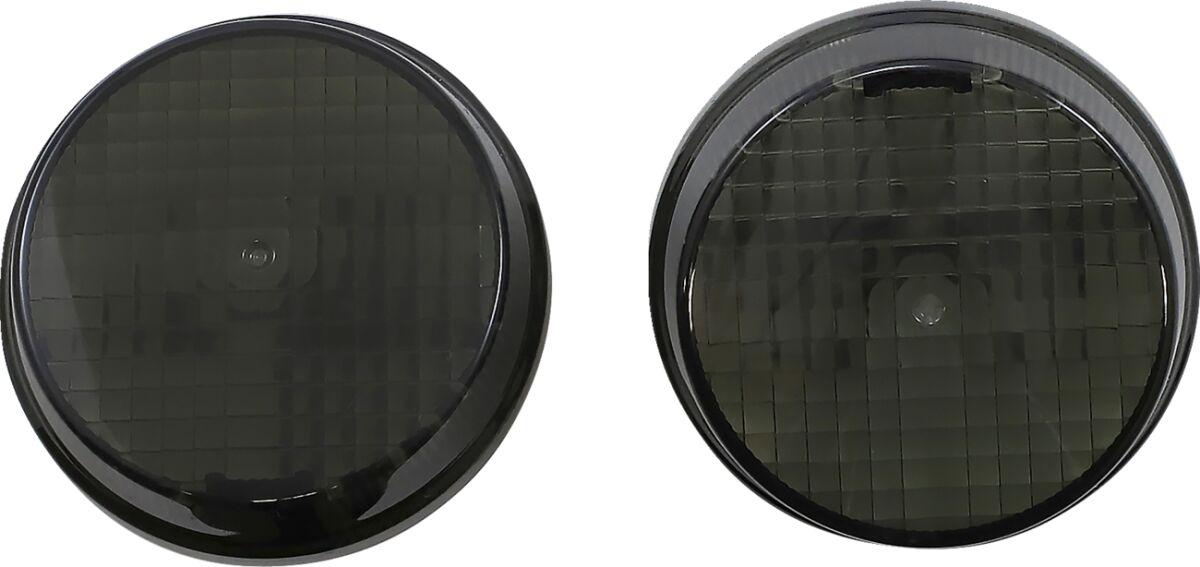 CD-TSLHK-SMOKE - Custom Dynamics Replacement Turn Signal Lenses For Kawasaki VN 1600 2003-2008 Smoke