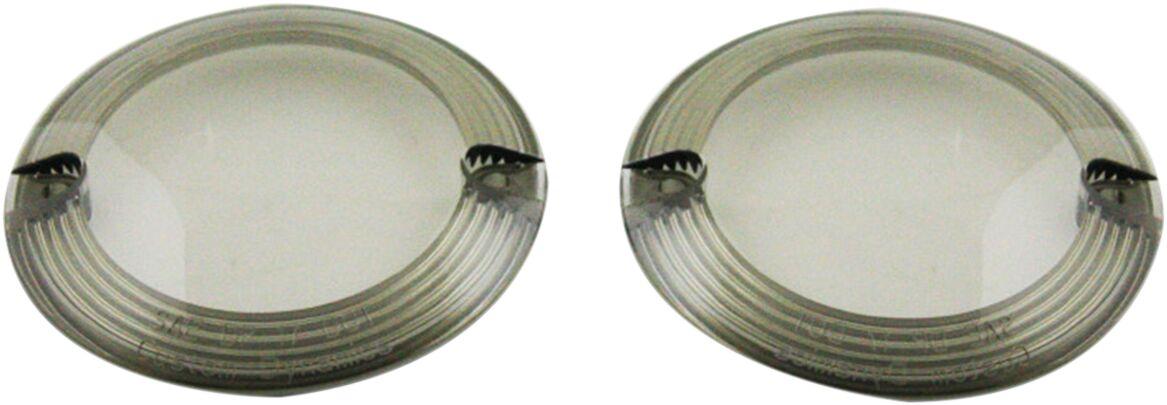 PB-F-LENS-SMOKE - Custom Dynamics ProBeam Flat Signal Lenses For Harley Davidson FLHR 1340 1994-1998 Smoke