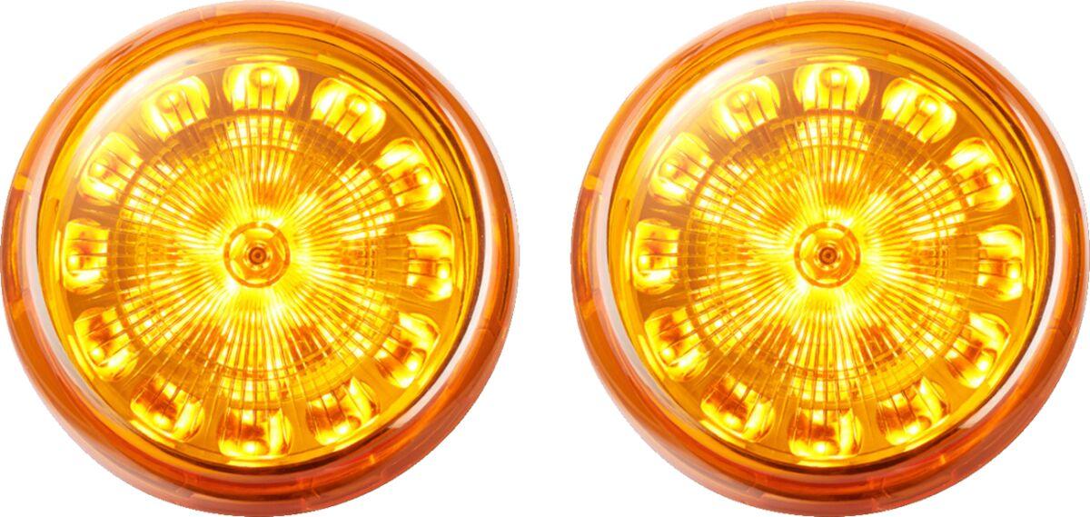 PB-A-1157 - Custom Dynamics ProBeam Turn Signal Inserts For Harley Davidson FLD 1690 2012-2013 Amber