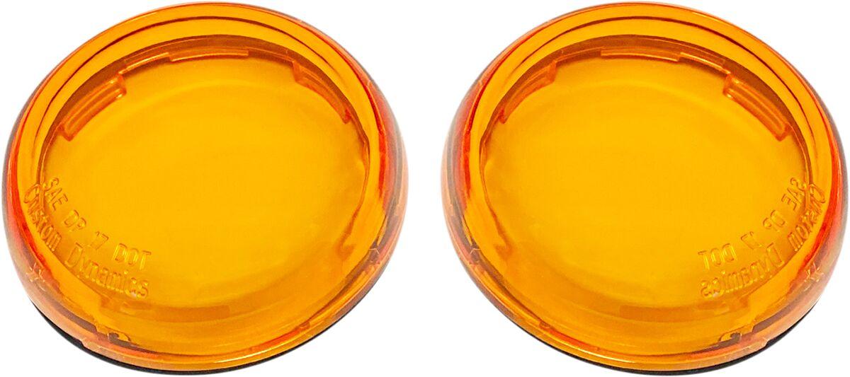 PRO-B-LENS-AMB - Custom Dynamics ProBeam Deuce-Style Turn Signal Lenses For Harley Davidson FLD 1690 2012-2013 Amber