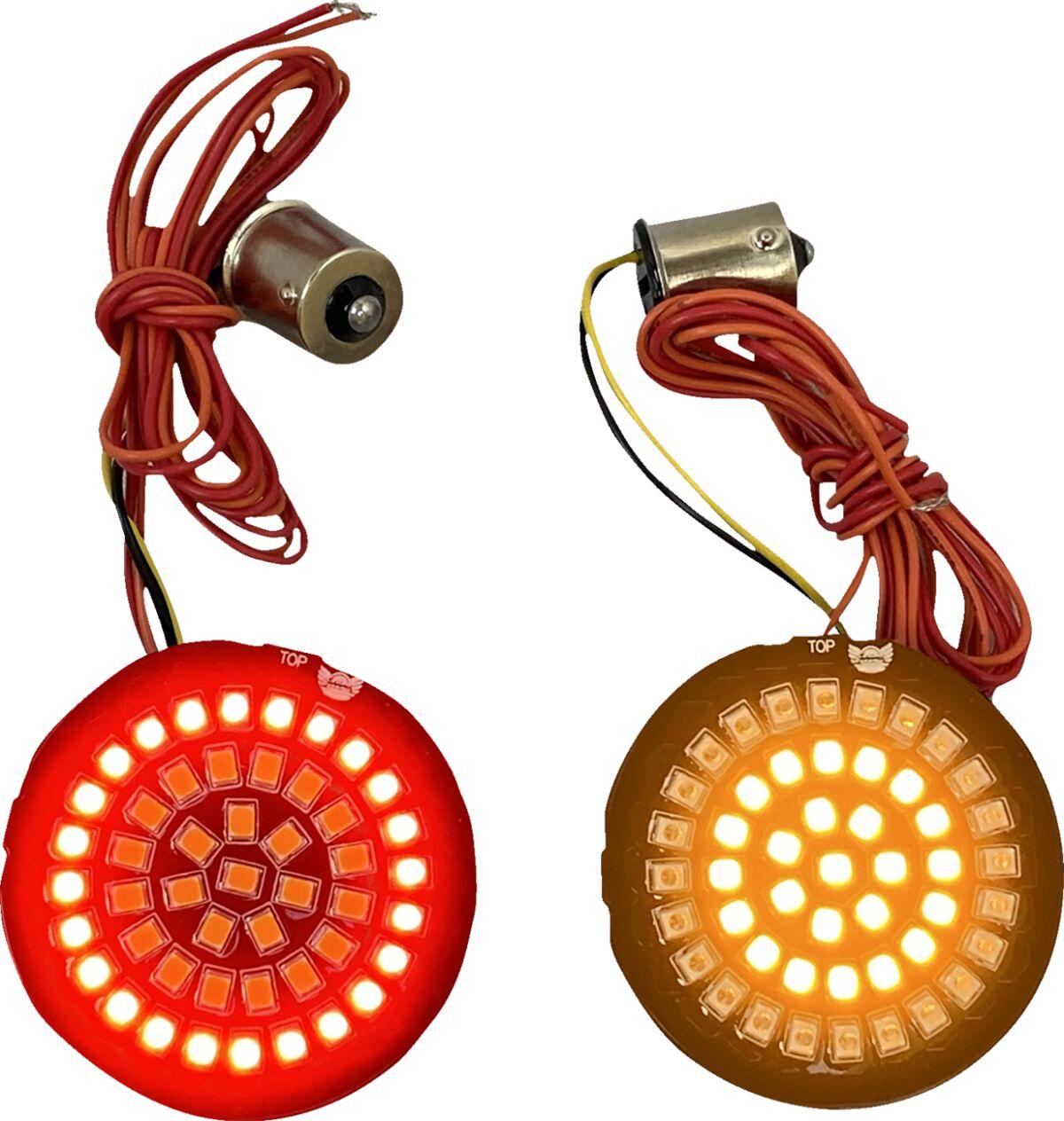 GEN-4-AR2-1156 - Custom Dynamics Dynamic Clusters 2 LED Turn Signal Inserts For Harley Davidson FLD 1690 2012-2013 Rear