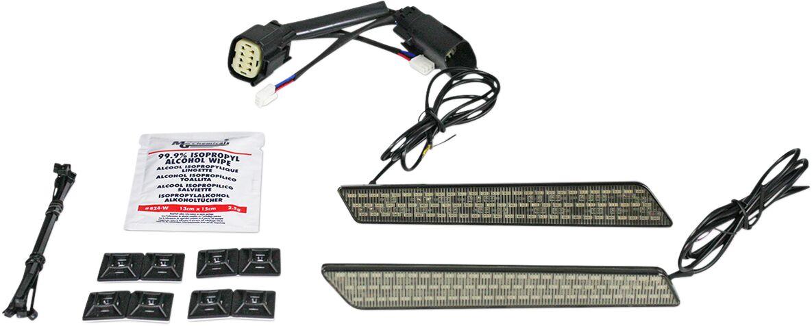 CD-LATCH-SS8-S - Custom Dynamics Saddlebag Latch Lights For Harley Davidson FLHRSE5 1800 2013 Smoke