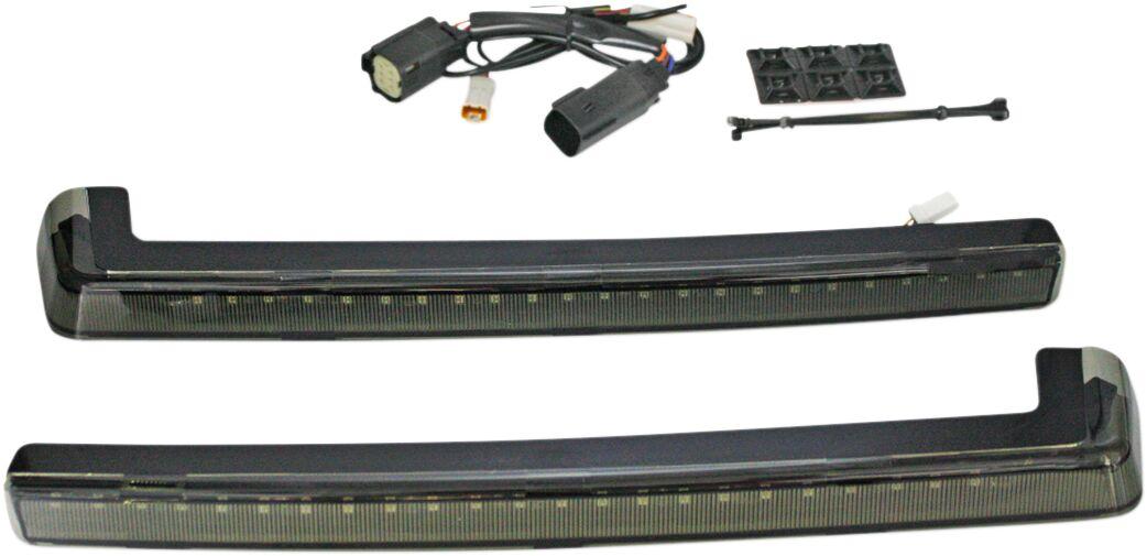 PB-TP-ARM-14S - Custom Dynamics ProBeam LED Tour Pak Arms For Harley Davidson FLHT 1750 2019-2020 Tour-Pak Smoke