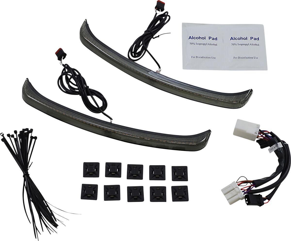 CD-TGAWS-HD - Custom Dynamics Dynamic LED Fender Lights For Harley Davidson FLHTCUTG 1690 Smoke