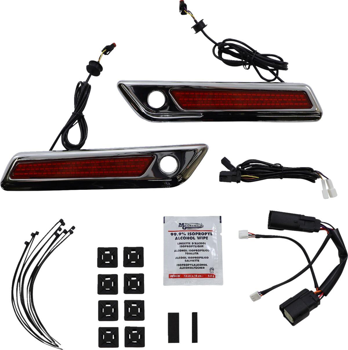 CD-SBL-BCM-RC - Custom Dynamics Saddlebag LED Latch Light For Harley Davidson FLH 1868 2021 Red