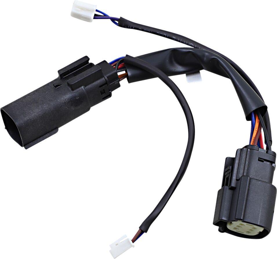 PR-MPR-SS6 - Custom Dynamics Wiring Adapter for Red Plasma Rods For Harley Davidson FLHX 1584 2010-2011 - Black