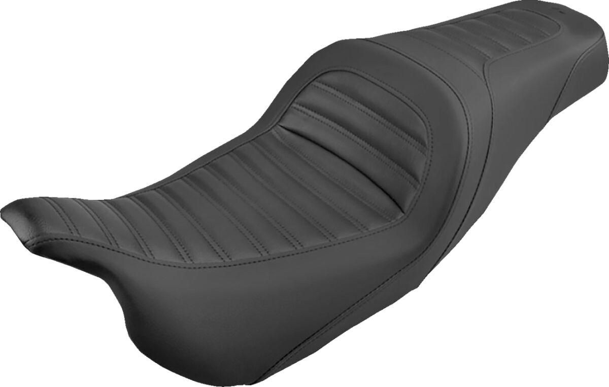 808-07B-161 - Saddlemen Slim Roll & Pleat Seat For Harley Davidson FLHR 1584 2007-2008 - Black