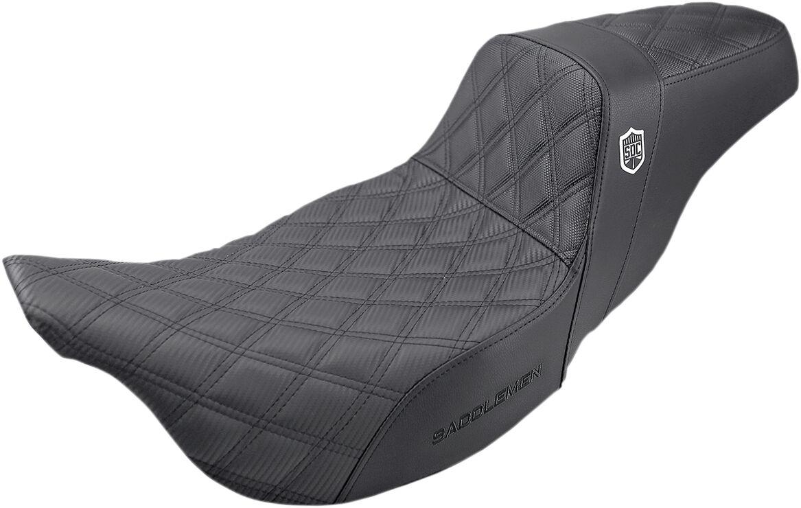 SC80807D0 - Saddlemen Pro Series SDC Performance Grip Seat For Harley Davidson FLHR 1584 2007-2008 - Black