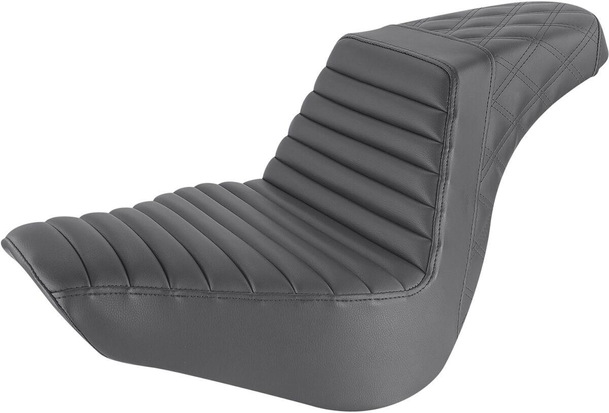 818-27-176 - Saddlemen Step Up Front Tuck-n-Roll Seat For Harley Davidson FLFB 1750 2018-2020 - Black