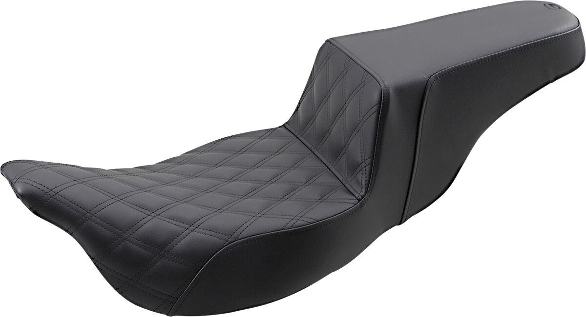 808-07B-172E - Saddlemen Extended Reach Step Up Seats For Harley Davidson FLHR 1584 2008 - Black