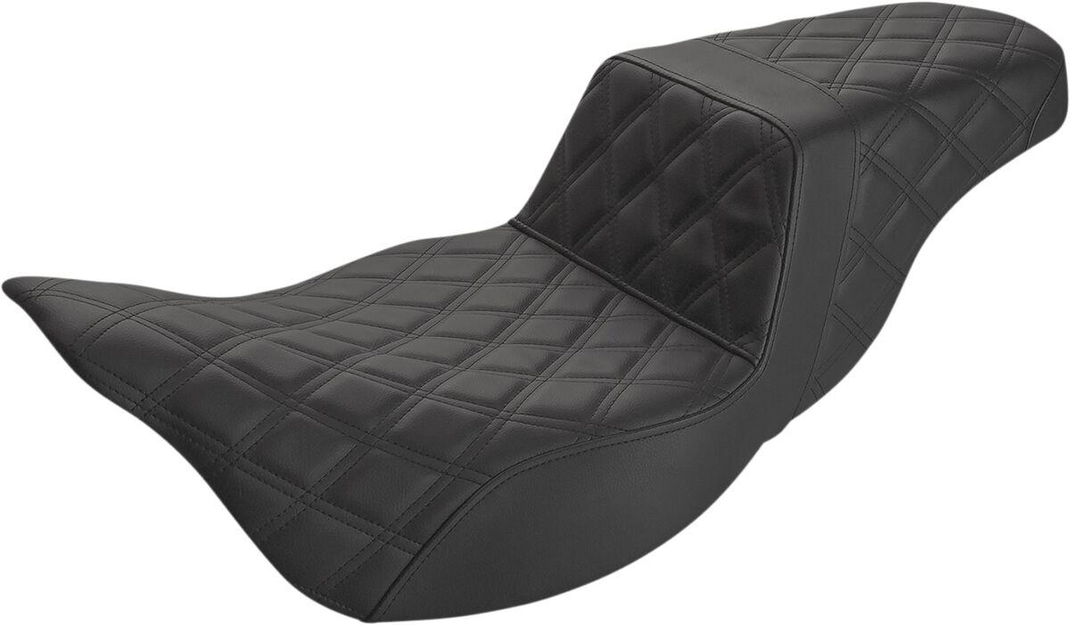 808-07B-175E - Saddlemen Extended Reach Step Up Seats For Harley Davidson FLHR 1584 2008 - Black