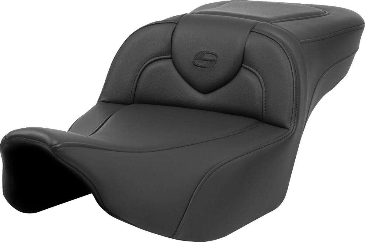 823-07-188 - Saddlemen Roadsofa Extended Reach Seat For Harley Davidson FLHX 1923 2024-2026 - Black (Driver Seat Length:44.5 cm)