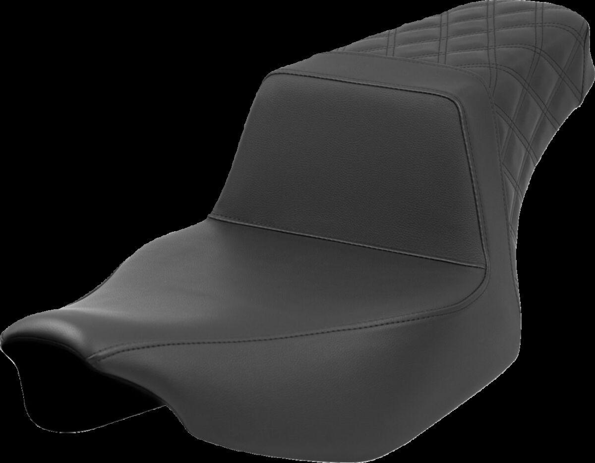 823-07E-173 - Saddlemen Step Up Smooth Front Rear Lattice Seat For Harley Davidson FLHX 1923 2024 - Black