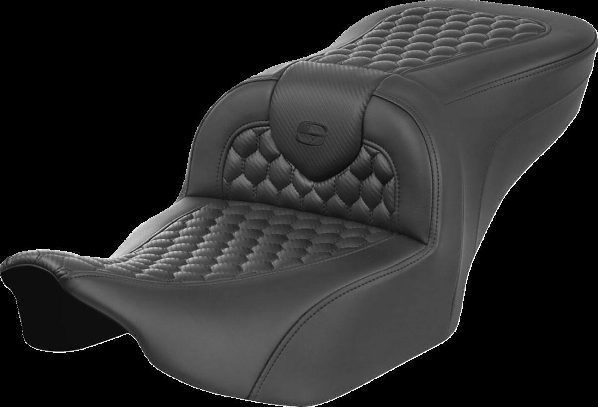 823-07-18900 - Saddlemen Honeycomb Roadsofa Seat For Harley Davidson FLHX 1923 2024 - Black