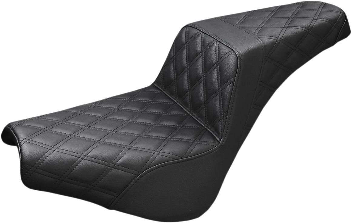 818-30-175 - Saddlemen Step Up Lattice Seat For Harley Davidson FLDE 1750 2018-2020 - Black