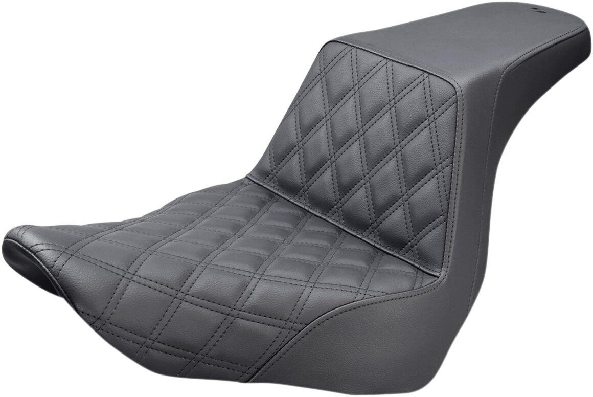 818-29-172 - Saddlemen Step Up Front Lattice Seat For Harley Davidson FLSB 1750 2018-2024 - Black