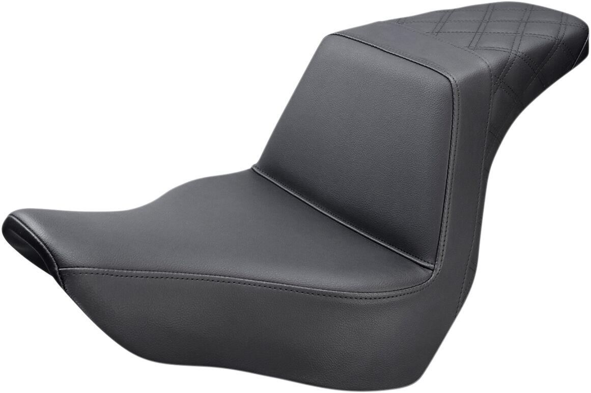 818-29-173 - Saddlemen Step Up Rear Lattice Seat For Harley Davidson FLSB 1750 2018-2024 - Black