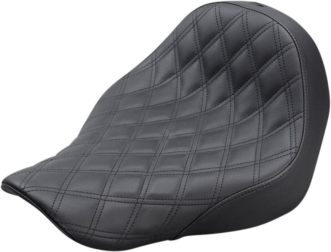 818-29-002LS - Saddlemen Renegade Lattice Stitch Solo Seat For Harley Davidson FLSB 1750 2018-2024 - Black