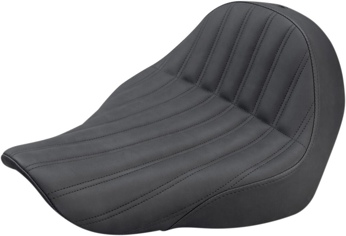 818-29-0023 - Saddlemen Knuckle Solo Ribbed Seat For Harley Davidson FLSB 1750 2018-2024 - Black
