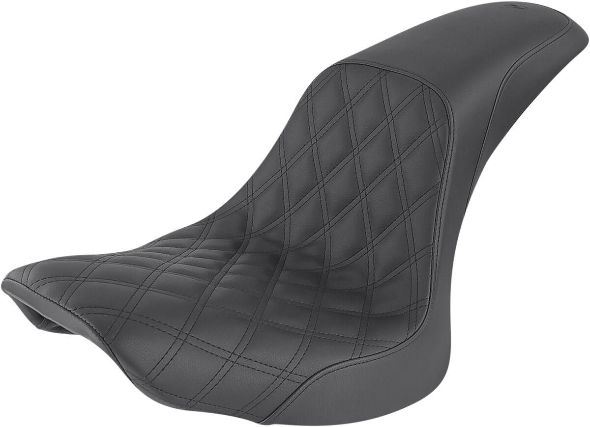 806-23-149 - Saddlemen Profiler Lattice Stitch Seat For Harley Davidson FLSTC1450 Heritage Softail Classic 2006 - Black