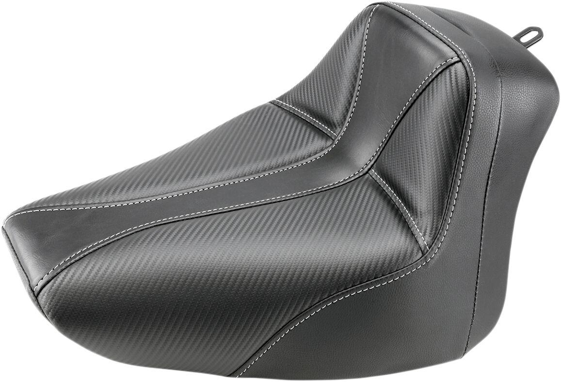 800-01-0042 - Saddlemen Dominator Solo Smooth/Stitched Seat For Harley Davidson FLST 1450 Heritage Softail 2026 - Black