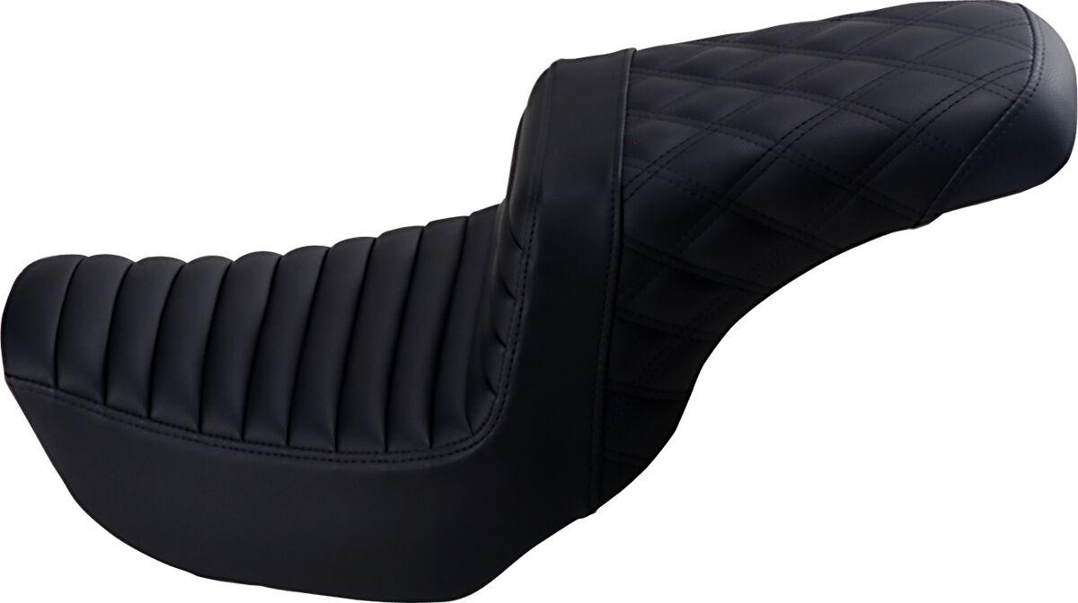 806-04-176 - Saddlemen Step Up Seat For Harley Davidson FLD 1690 2012-2013 - Black